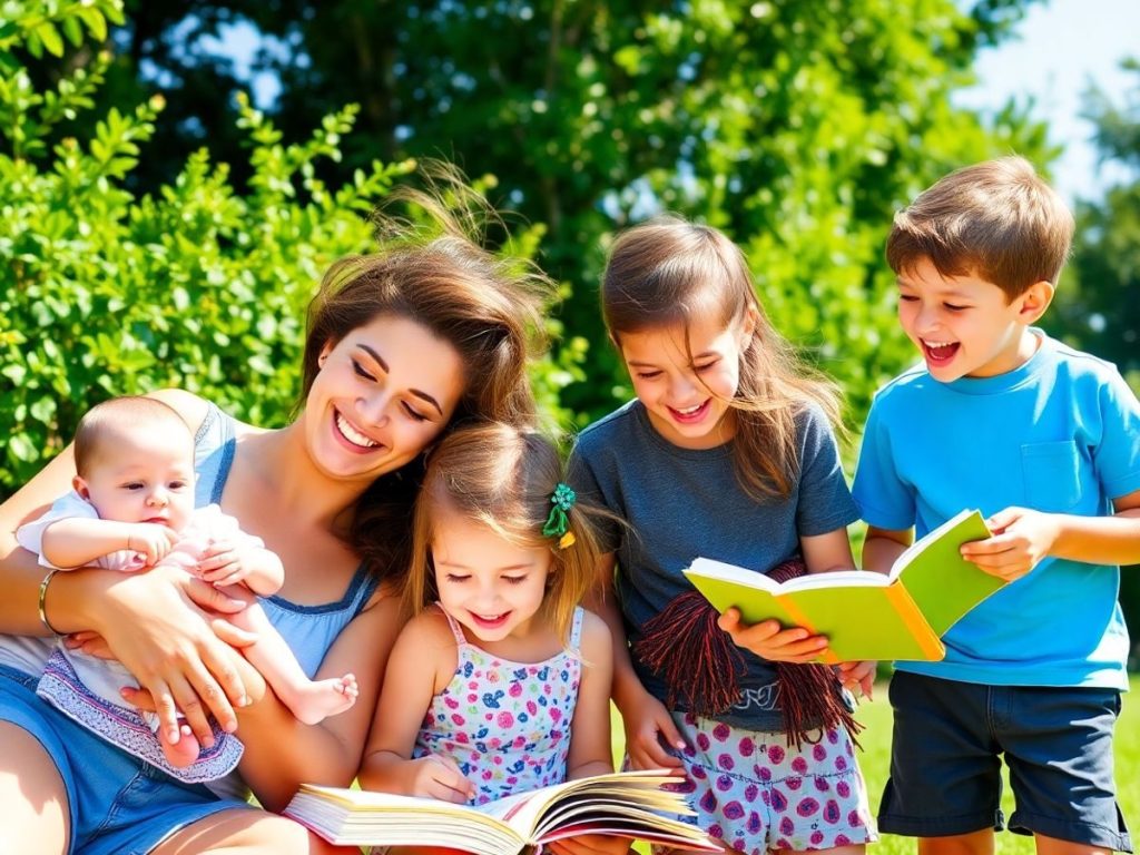 Copii fericiți, crescând armonios