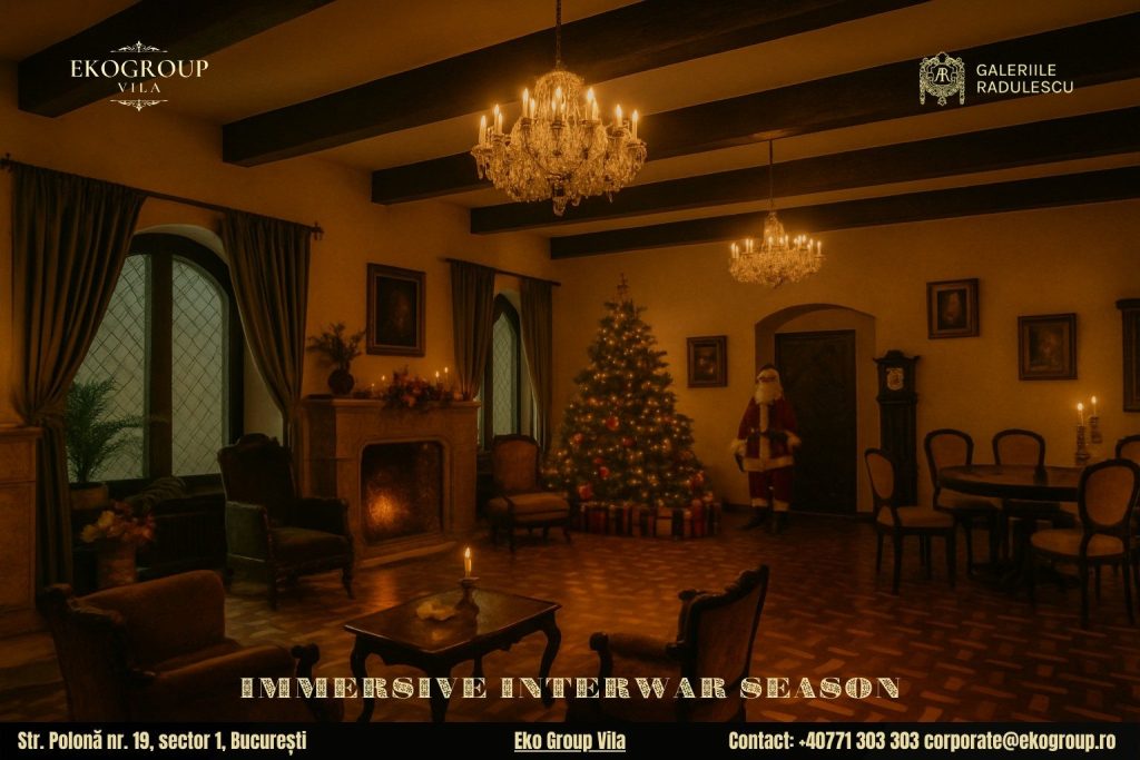 Evenimente de Crăciun București: Crăciunul Anilor ’30 la Eko Group Vila, O Experiență Unică în Capitală 4 Evenimente de Crăciun București: Crăciunul Anilor ’30 la Eko Group Vila, O Experiență Unică în Capitală